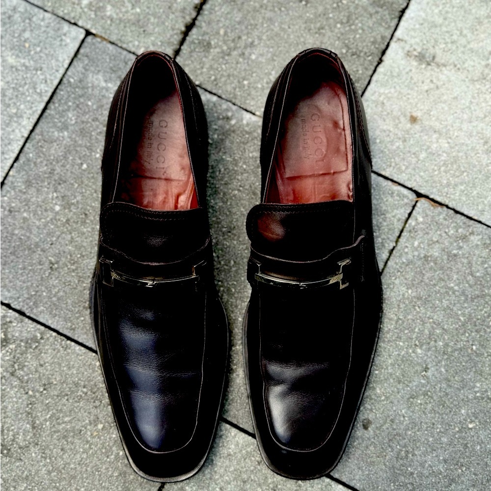 Chocolate brown Gucci men’s loafers size 11D